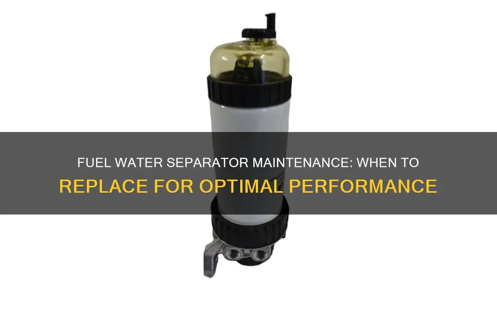 how often should you replace fuel water separator