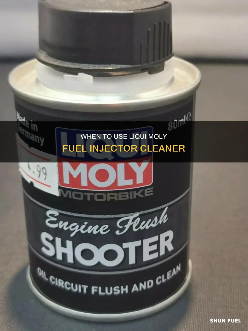 how often should you use liqui moly fuel injector cleaner
