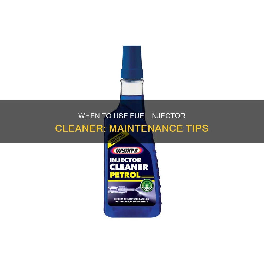 how often to add fuel injector cleaner