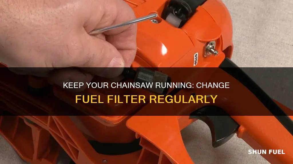 how often to change chainsaw fuel filter