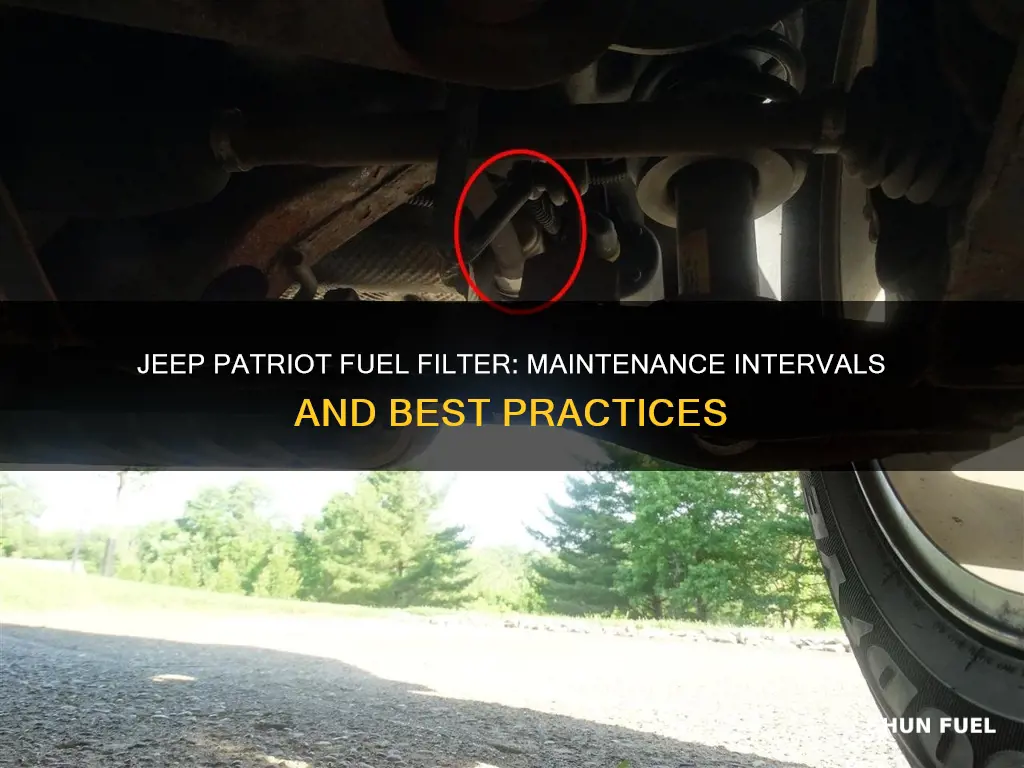 how often to change fuel filter jeep patriot