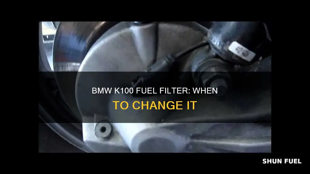 how often to change fuel filter k100