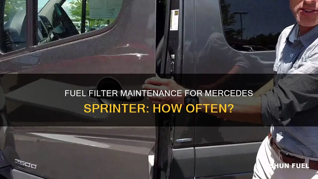 how often to change fuel filter on mercedes sprinter