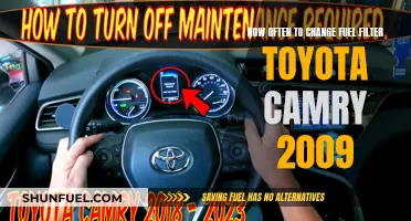 When to Change the Fuel Filter in Your 2009 Toyota Camry