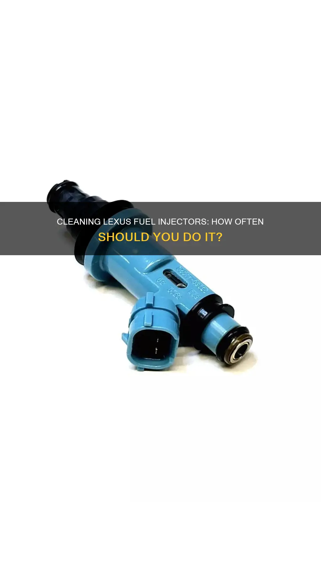 how often to clean lexus fuel injector