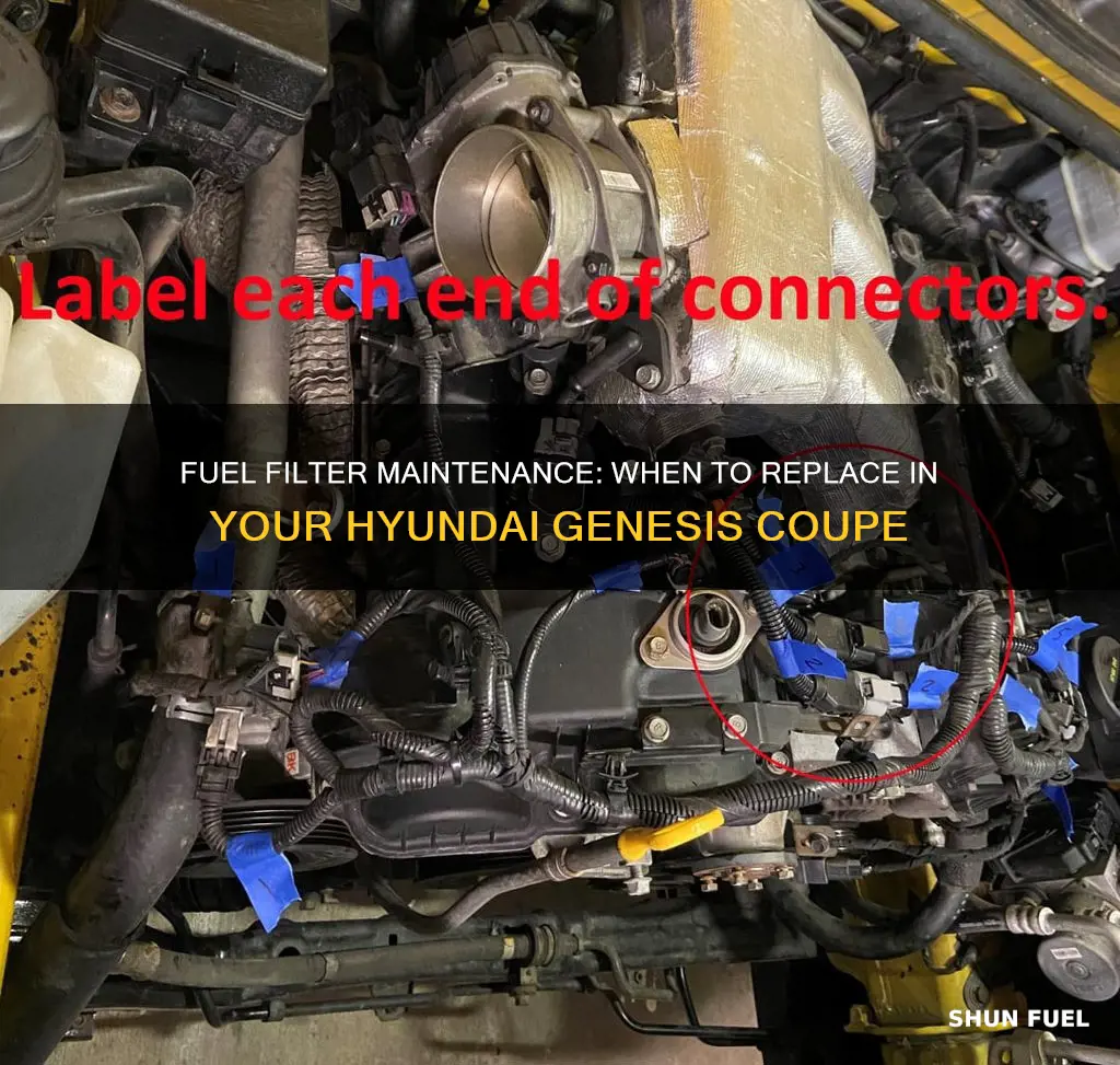 how often to replace fuel filter hyundai genesis coupe