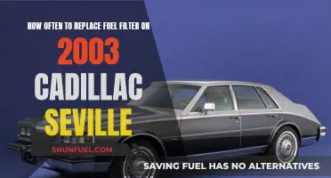 Cadillac Seville: Fuel Filter Replacement Intervals and Maintenance