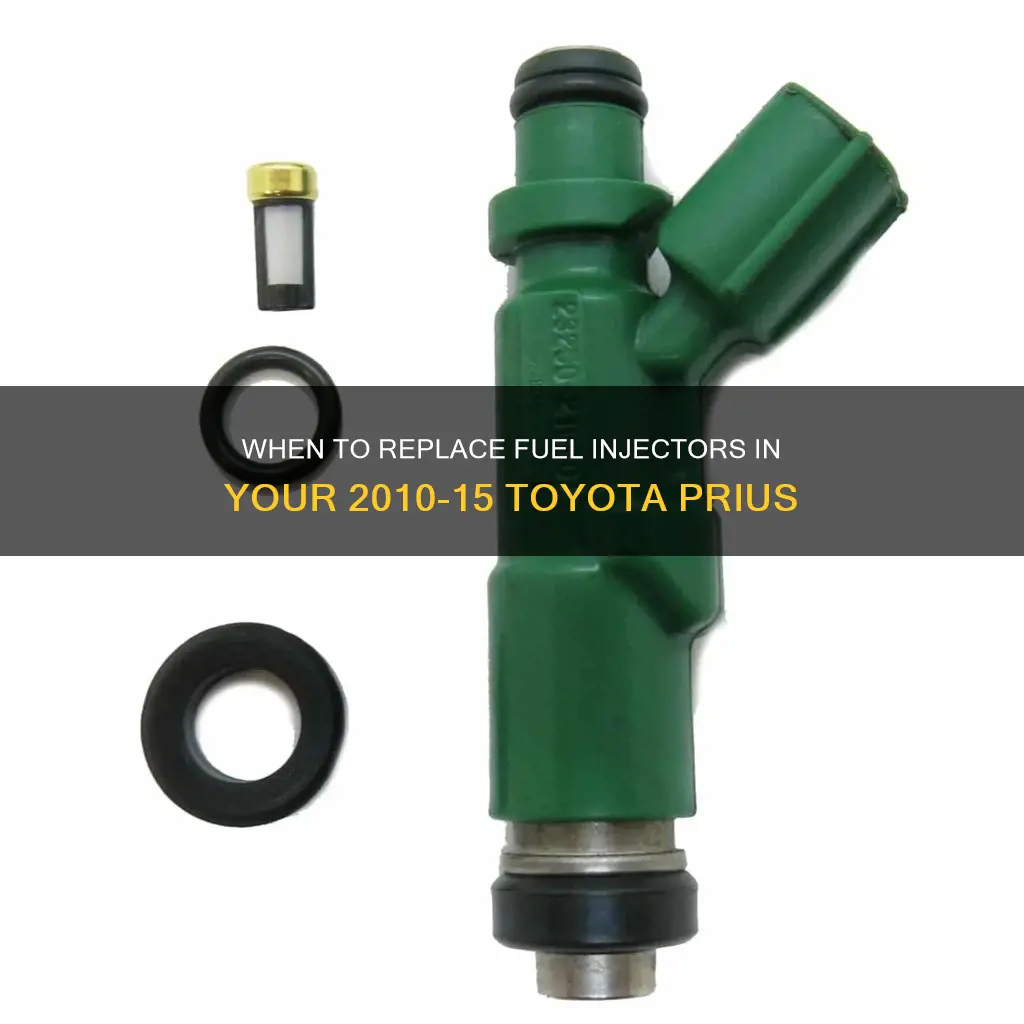 how often to replace fuel injectors 2010-15 toyota prius