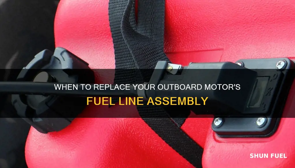 how often to replace fuel line assembly outboard motor