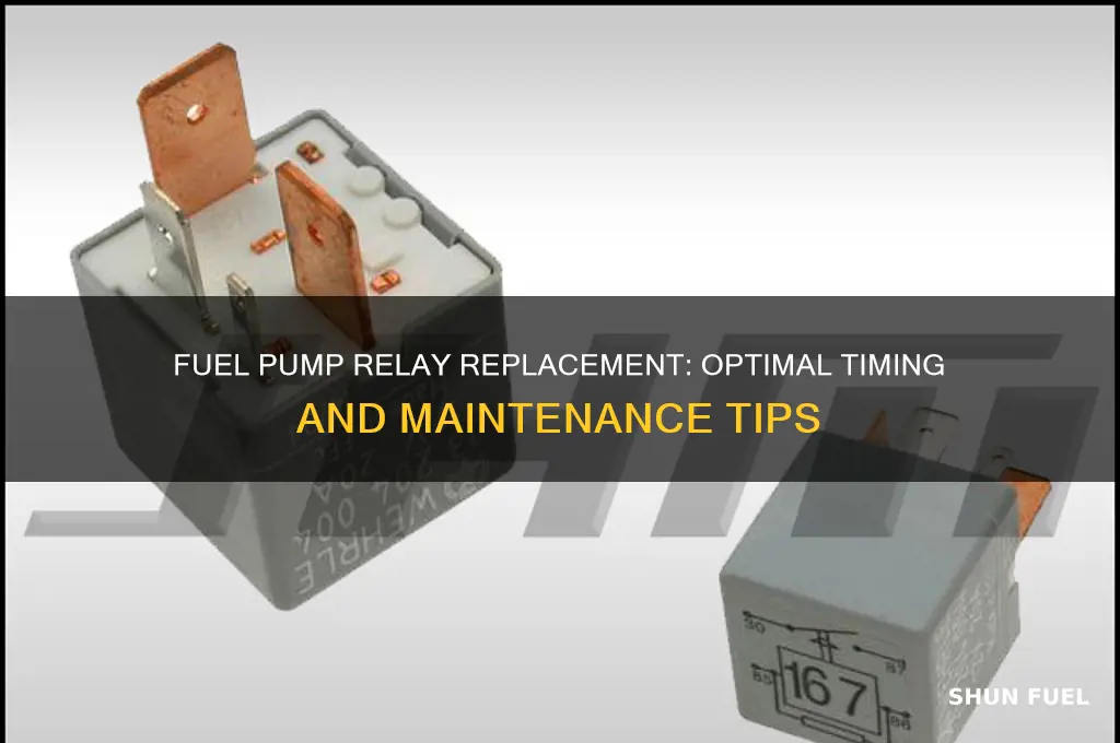how often to replace fuel pump relay
