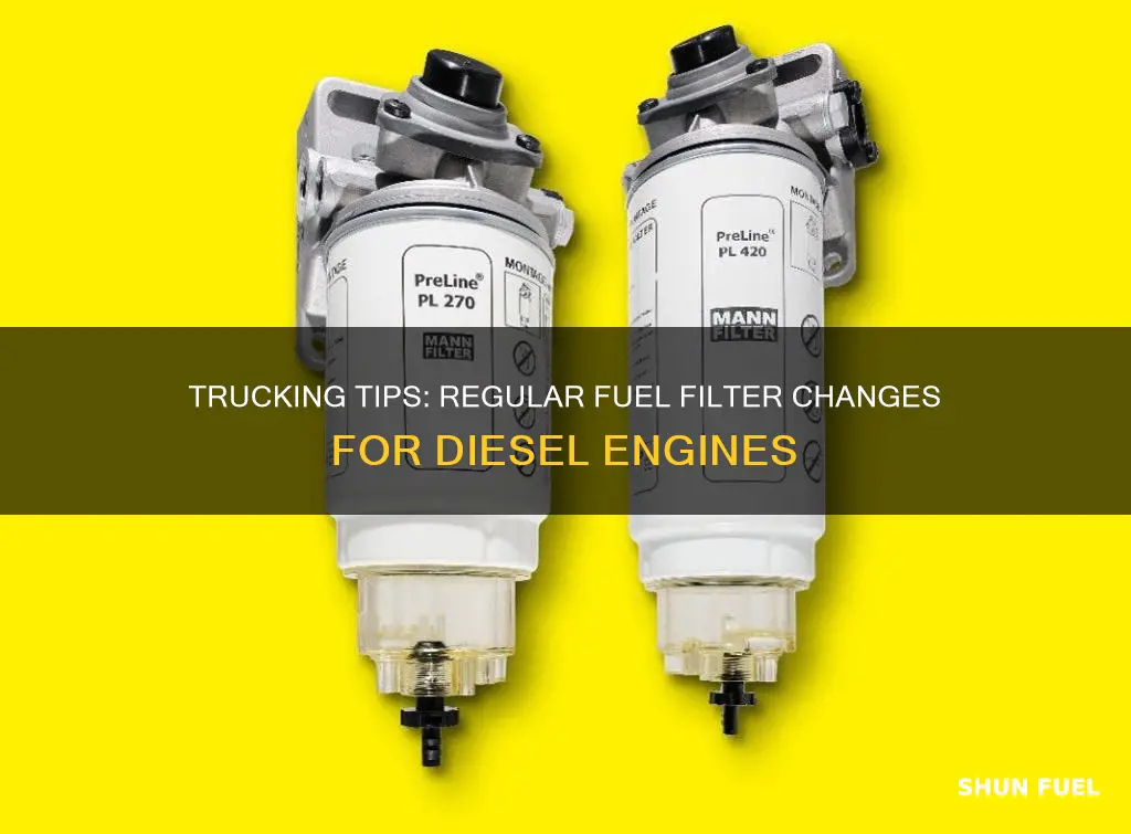 how ofthen should you change fuel filter on diesel truck