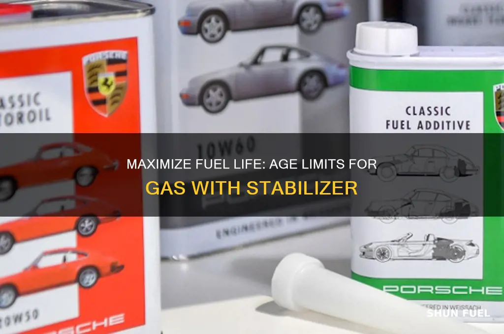how old can the gas be when adding fuel stabilizer