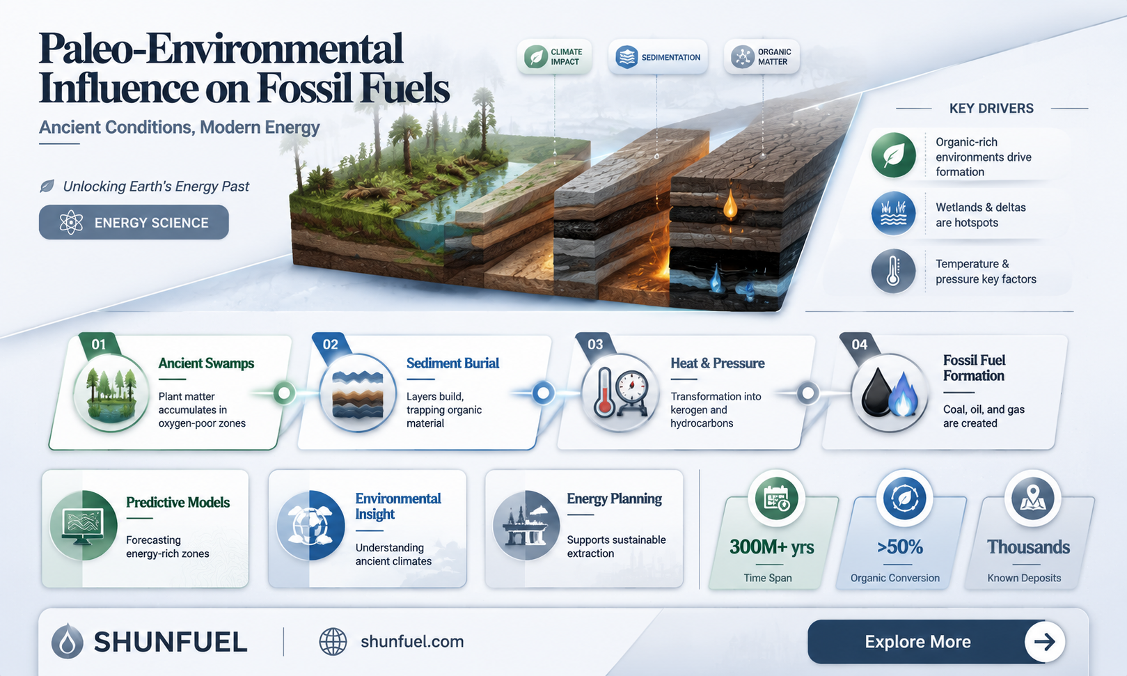 are fossil fuels highly dependent of paleo-environmental condition