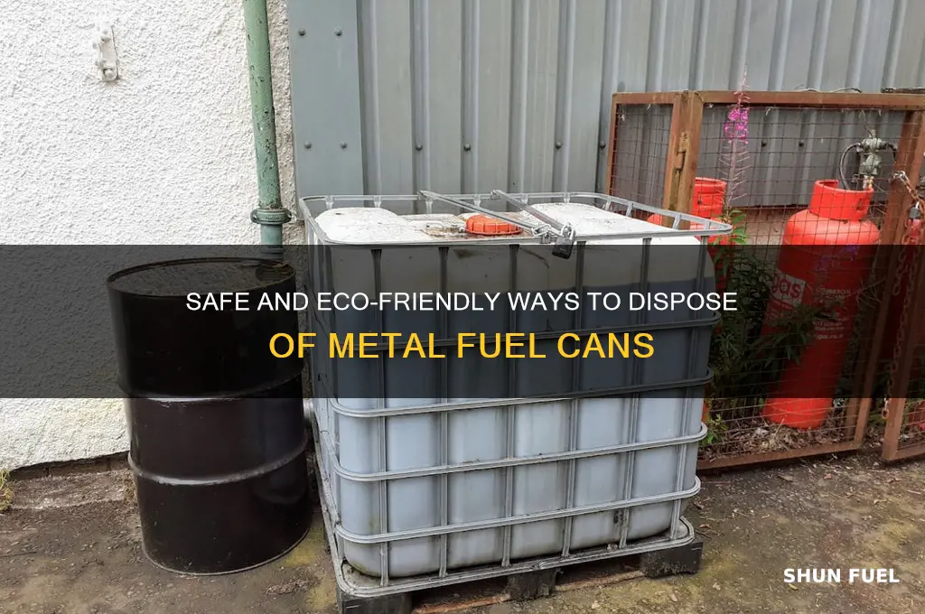 how properly dispose of metal fuel can