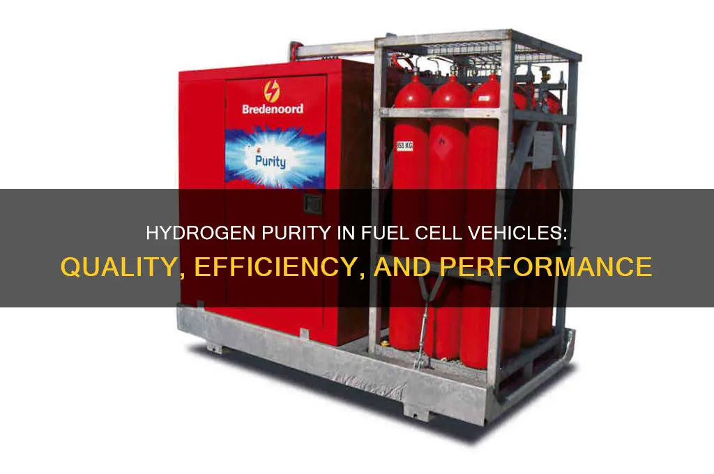 how pure is the hydrogen used in fuel cell vehicles
