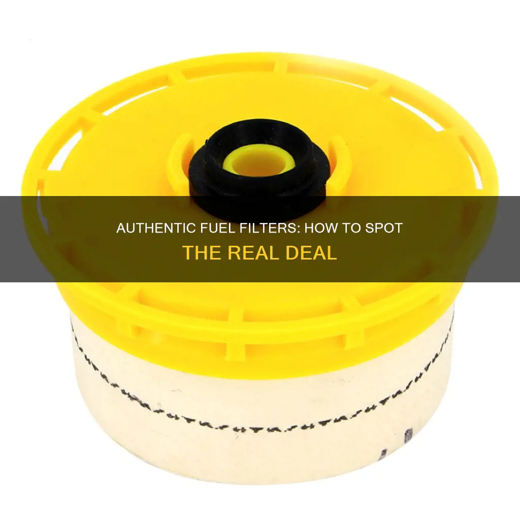 how recognize original fuel filter