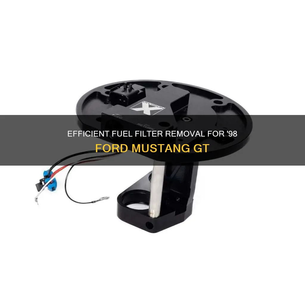 how remove 98 ford mustang gt fuel filter