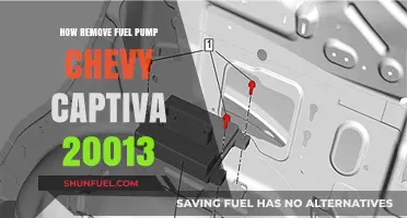 Step-by-Step Guide to Removing the Fuel Pump in a 2013 Chevy Captiva