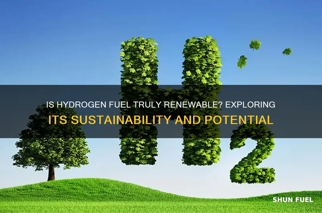 how renewable is hydrogen fuel