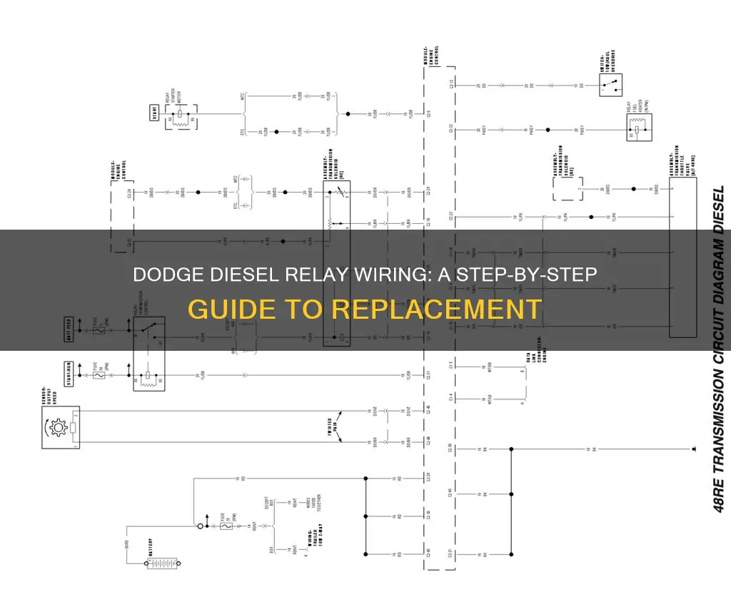 how replace 1997 dodge diesel fuel cut off relay wiring