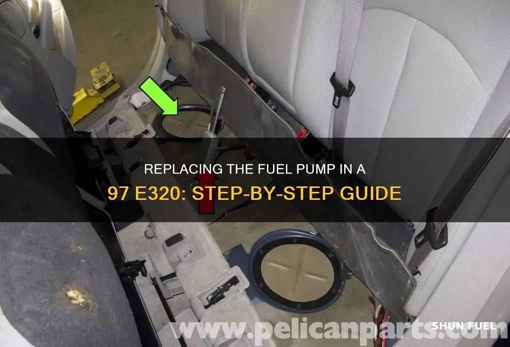 how replace 97 e320 fuel pump