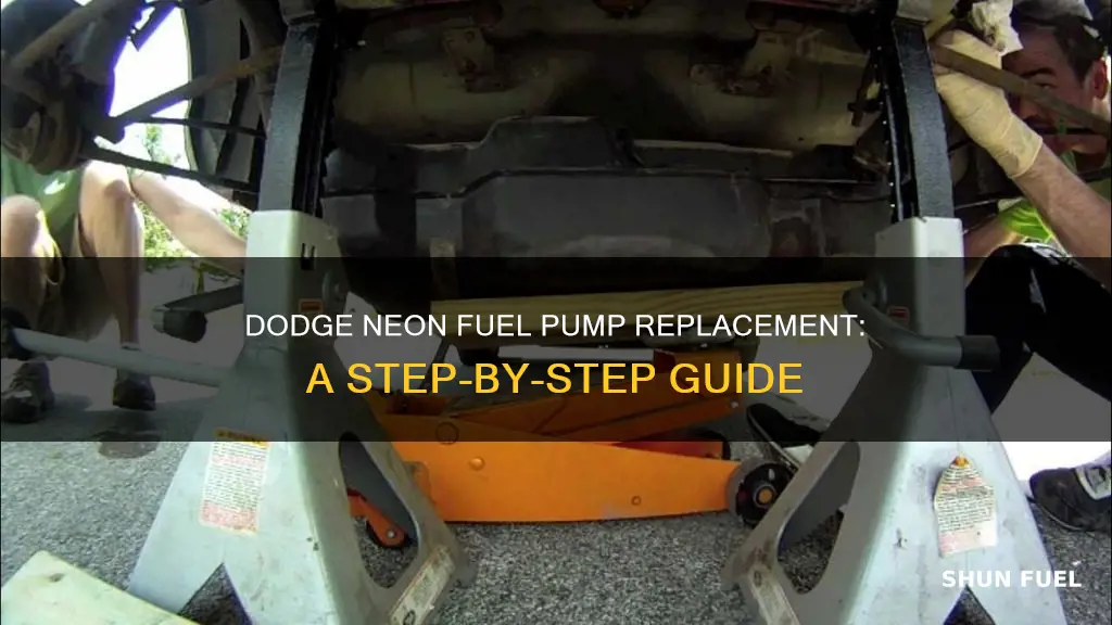 how replace a fuel pump for 2001 dodge neon