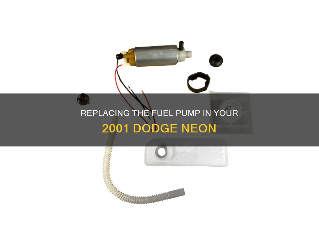 how replace a fuel pump for 2001 dodge neon