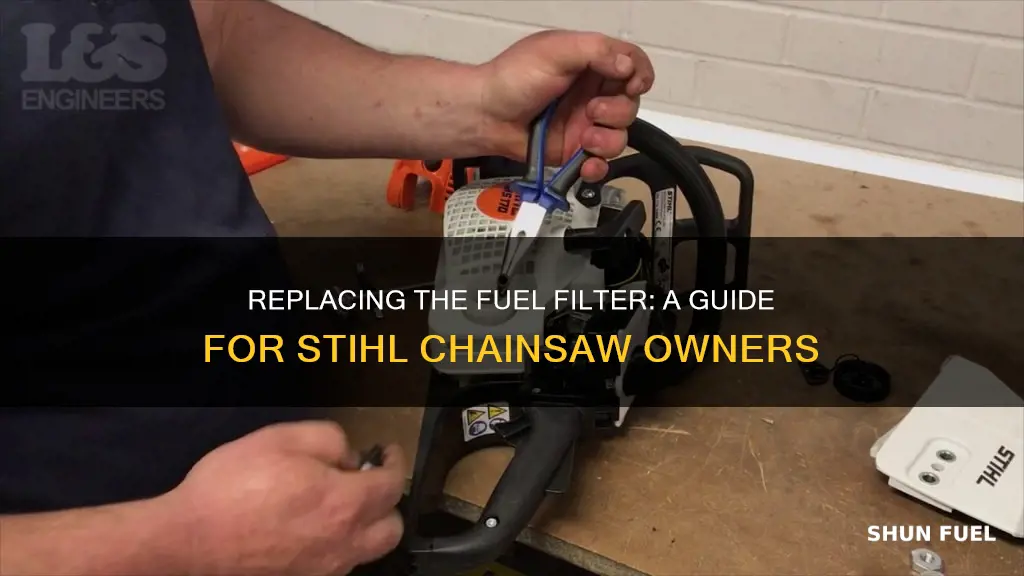 how replace fuel filter stihl chainsaw