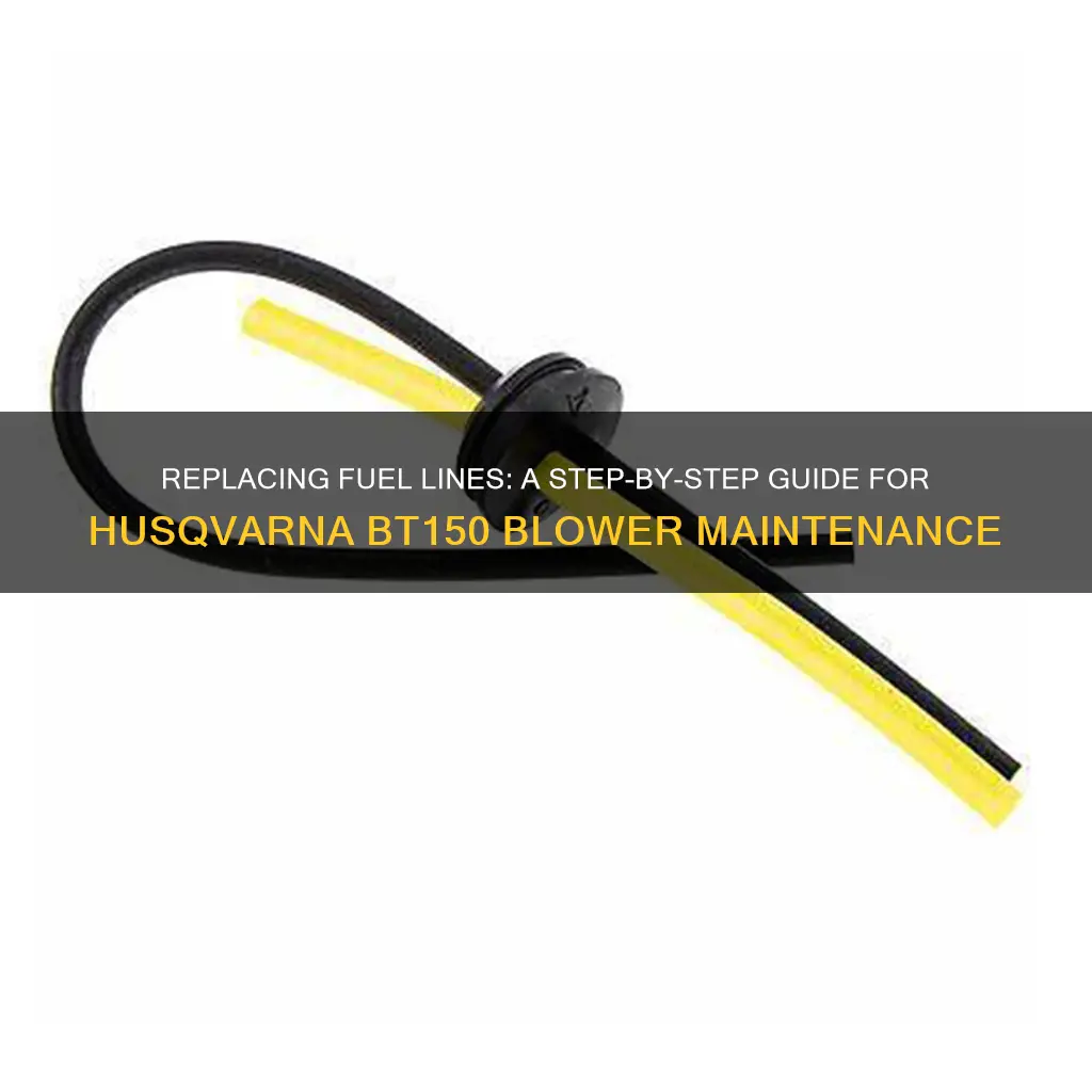 how replace fuel lines on husqvarna bt150 blower