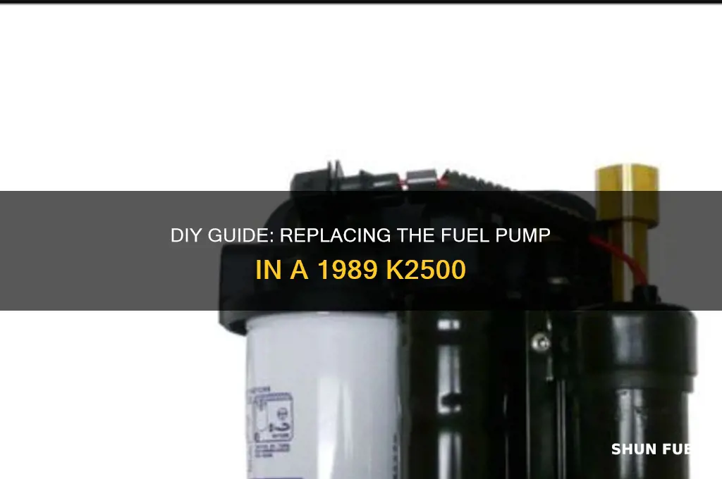 how replace fuel pump 1989 k2500