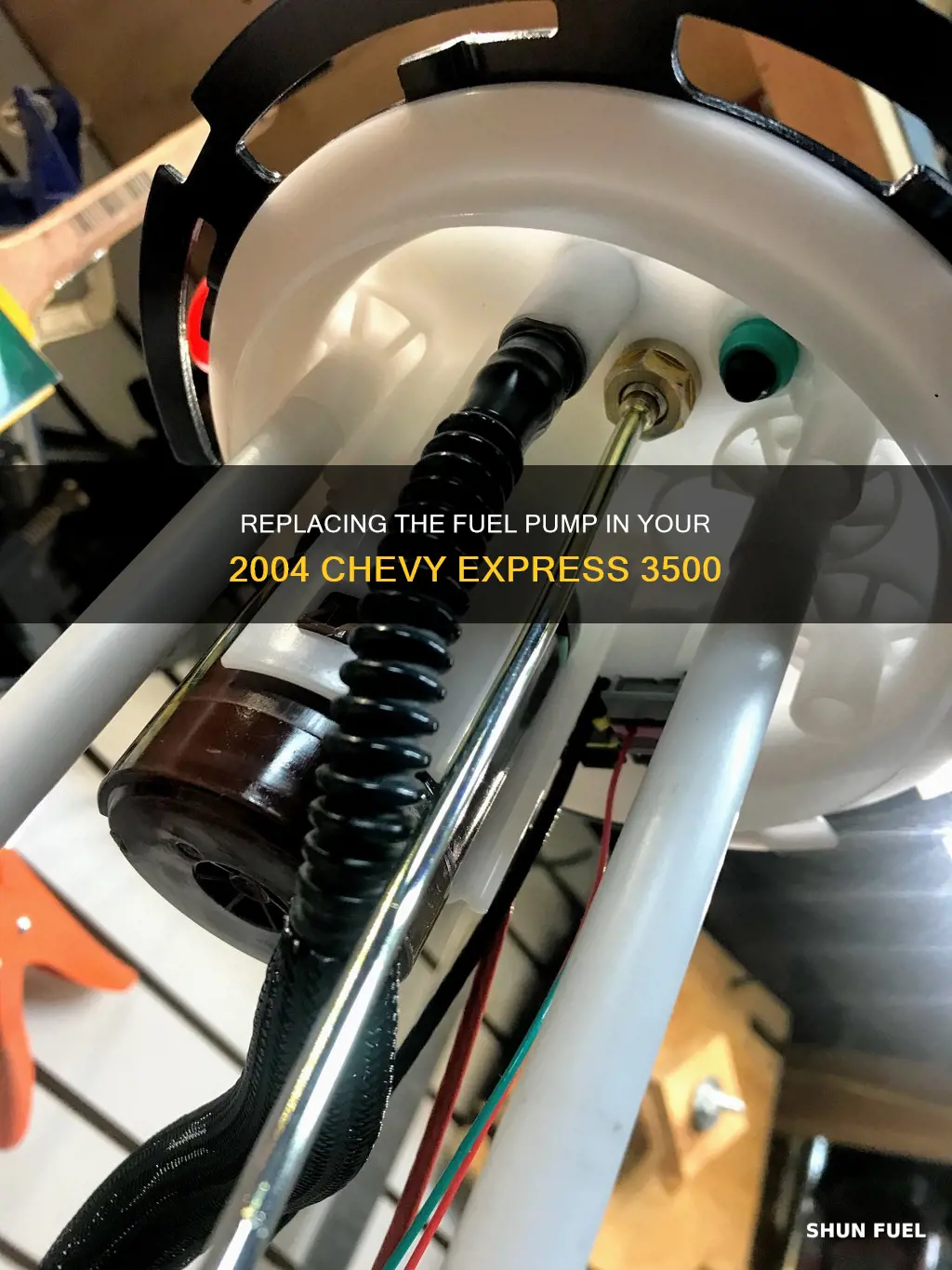 how replace fuel pump in 2004 chevy express 3500