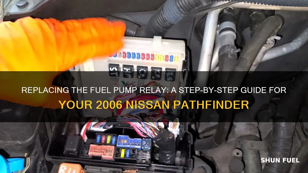 how replace fuel pump relay on 2006 nissan pathfinder