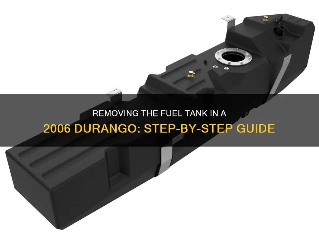 how ro remove fuel tank 2006 durango