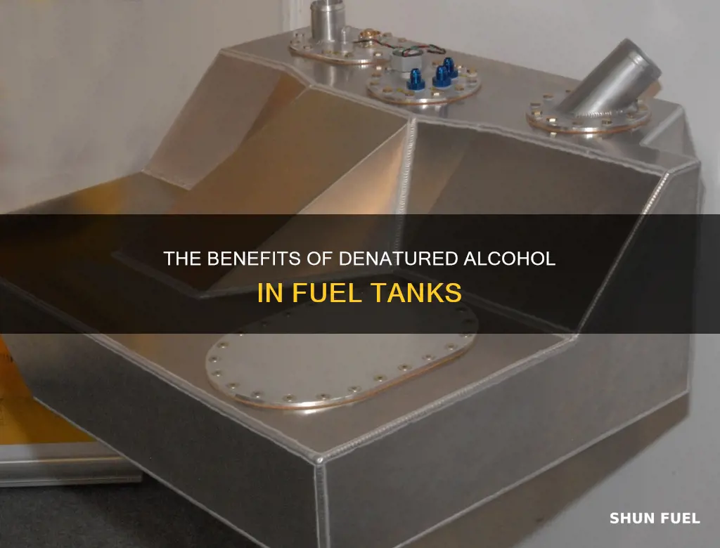 how ro uaw denatured alcohol in fuel tank