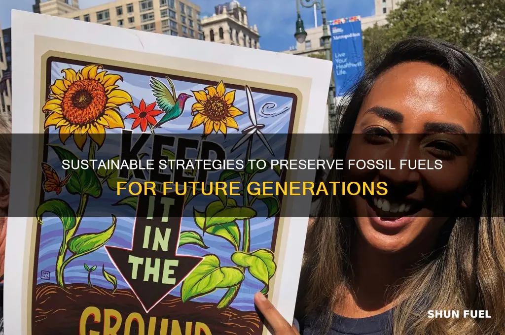 how should we conserve fossil fuels