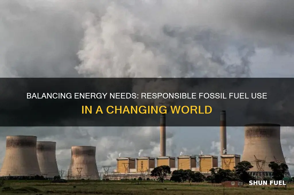 how should we use fossil fuels