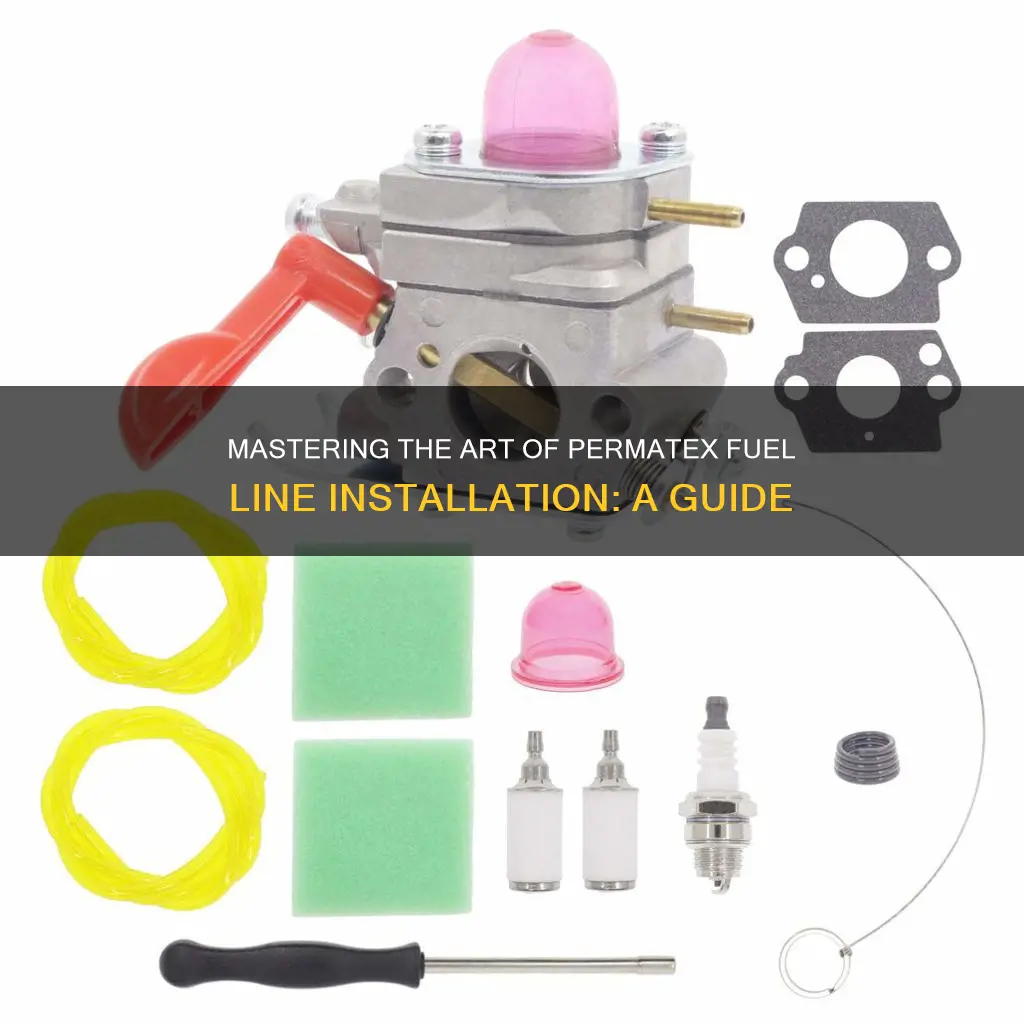 how should you permatex the fuel line on a carburetor