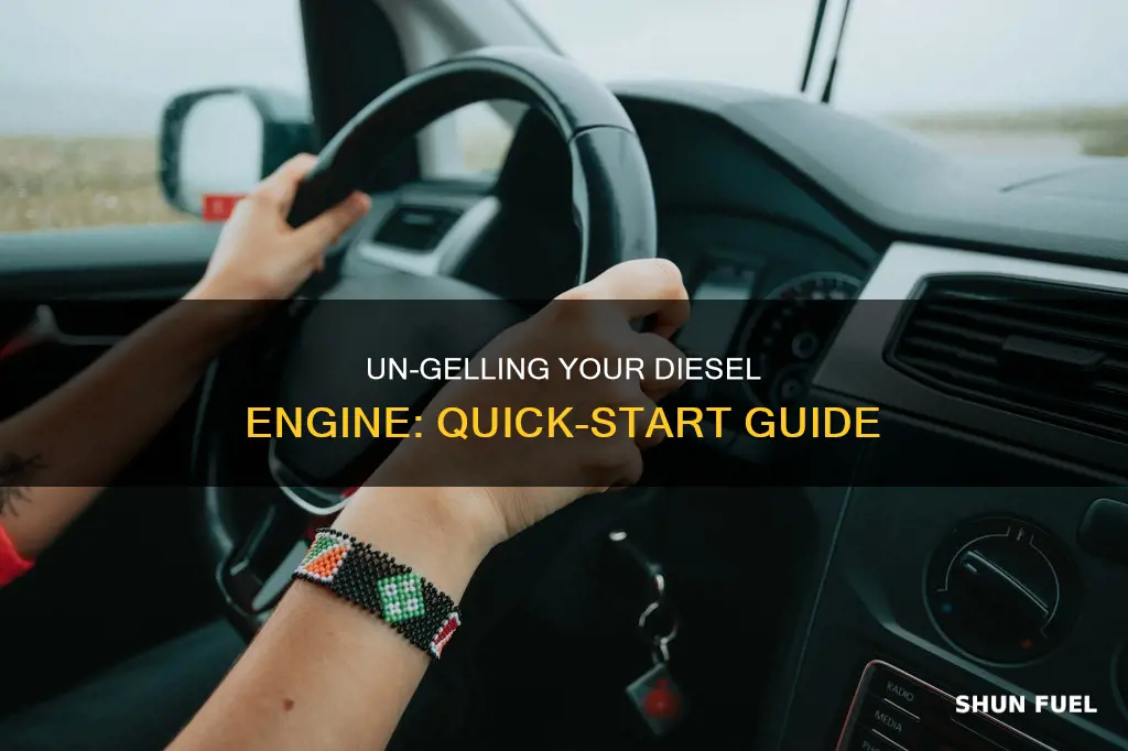 how start engine w gelled diesel fuel