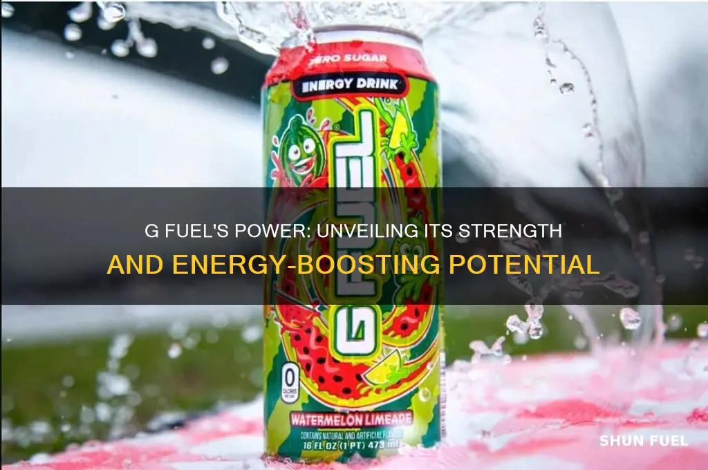 how strong is g fuel