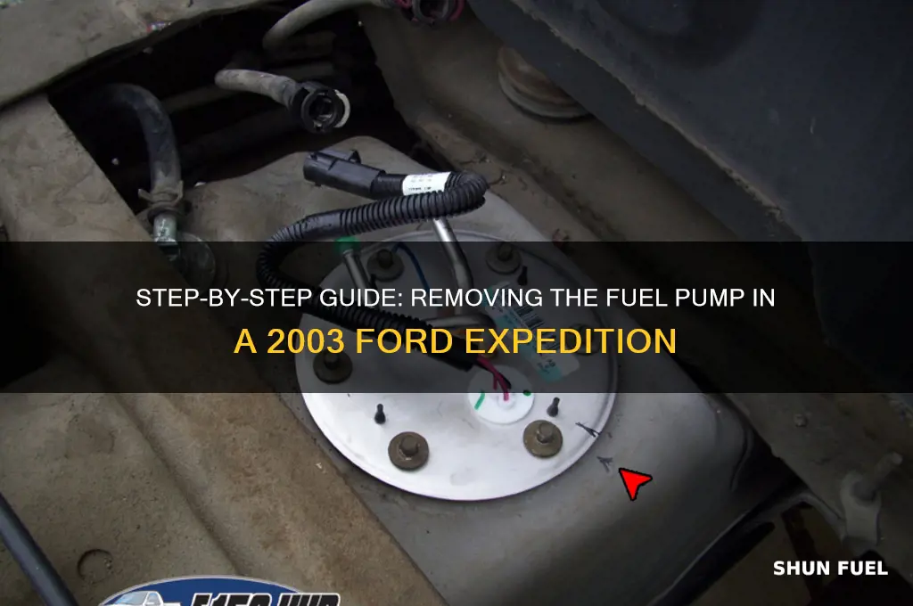 how take off fuel pump in a ford expedition 2003