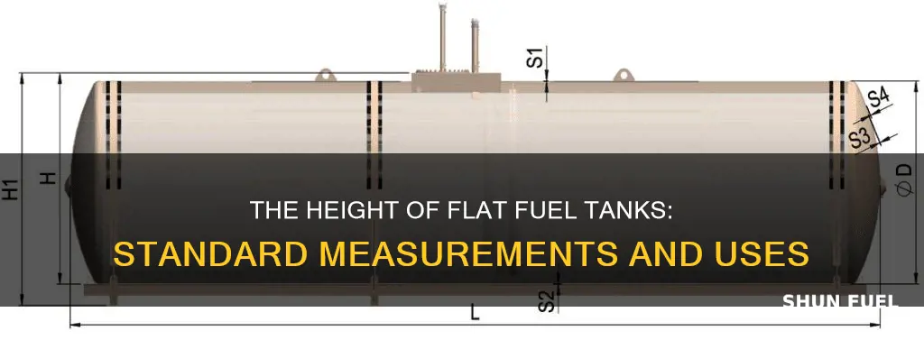 how tall is a flat fuel tank