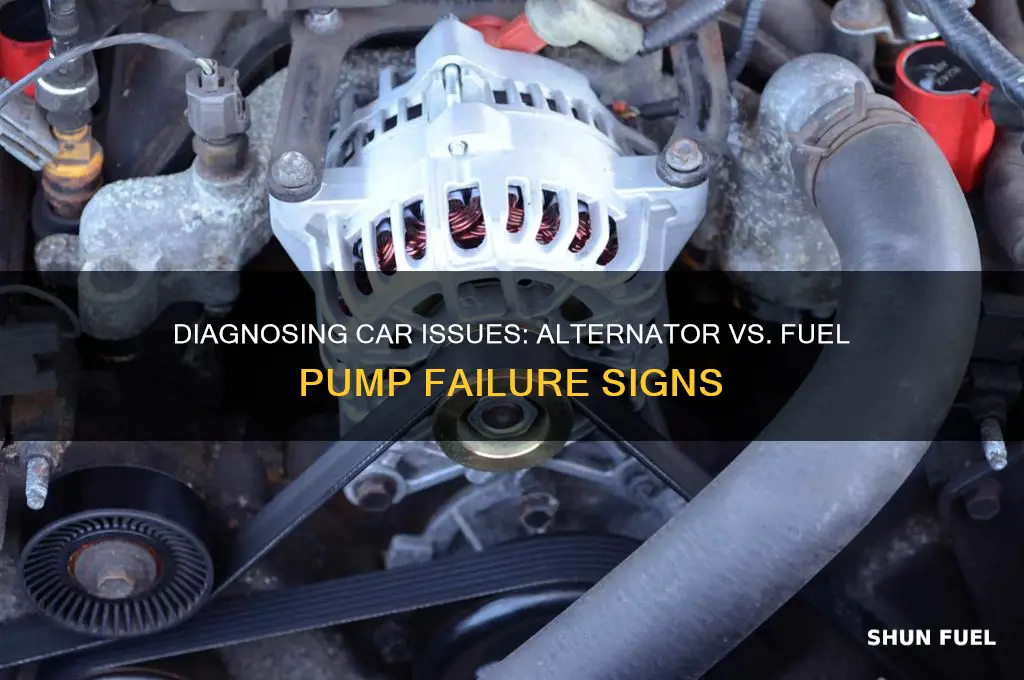 how tell if alternator or fuel pump bad