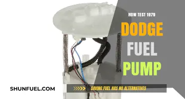 Testing a 1979 Dodge Fuel Pump: Step-by-Step Guide