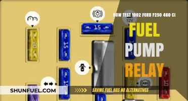 Testing the 1992 Ford F250 460 CI Fuel Pump Relay: A Step-by-Step Guide