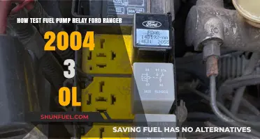 Testing the Fuel Pump Relay on a 2004 Ford Ranger 3.0L
