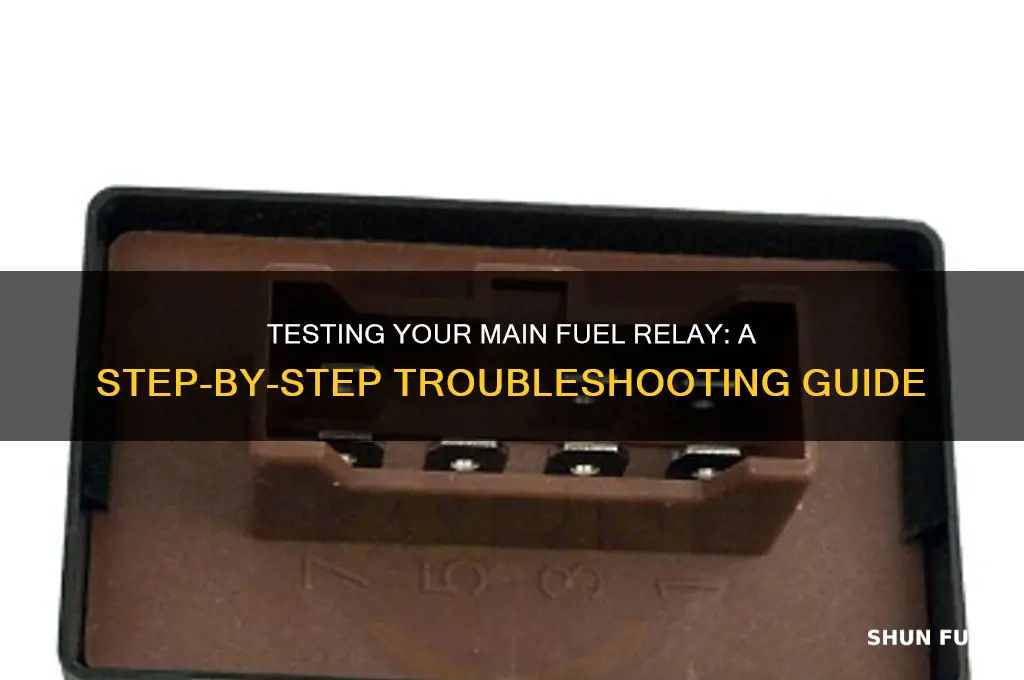how test main fuel relay