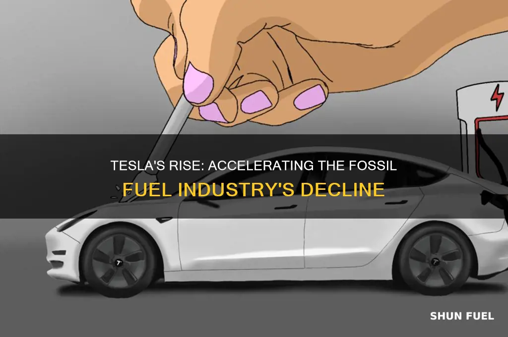 how the fossil fuel industry is falling due to tesla