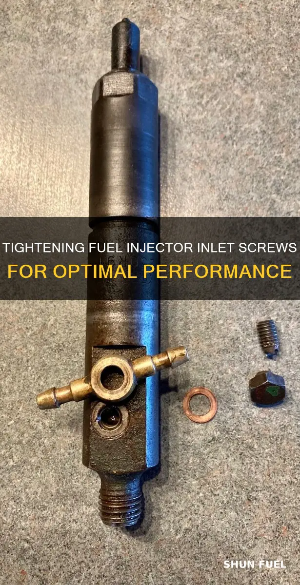 how tight for fuel injectors inlet screws ls1 gto