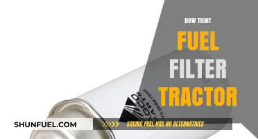 Tractor Maintenance: Tightening Fuel Filter, How Tight?
