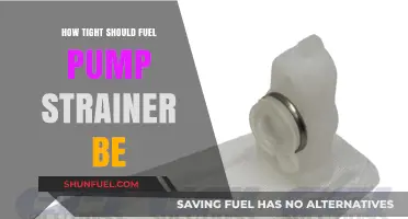 Optimal Fuel Pump Strainer Tightness: A Crucial Maintenance Guide